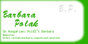 barbara polak business card